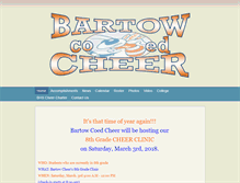 Tablet Screenshot of bartowcoedcheer.com